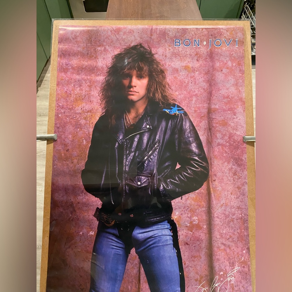 Original Bon Jovi poster, 1986
